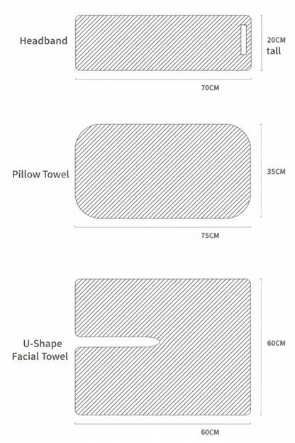 Facial Spa 3 Pieces Towel Set Mask Queen Nepal