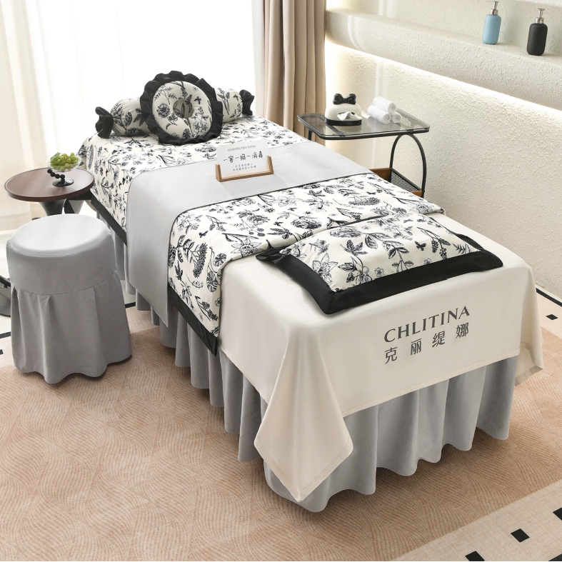 Salon Facial & Spa Linen 4 Pieces Set （80*190） Mask Queen Nepal