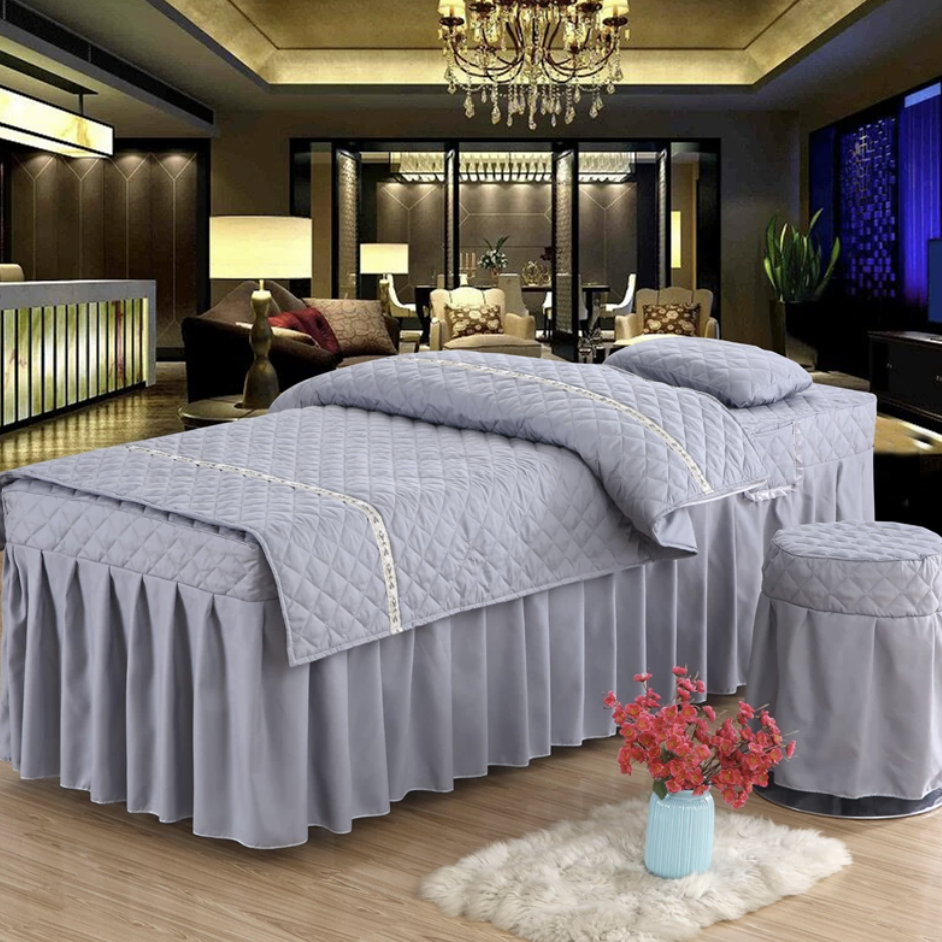 Popular Style Salon Facial & Spa Linen 4 Pieces Set （80*190） Mask Queen Nepal