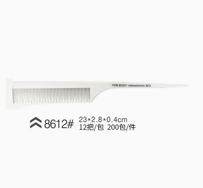 Carbon Anti-Static Comb Collection (White) Mask Queen Nepal
