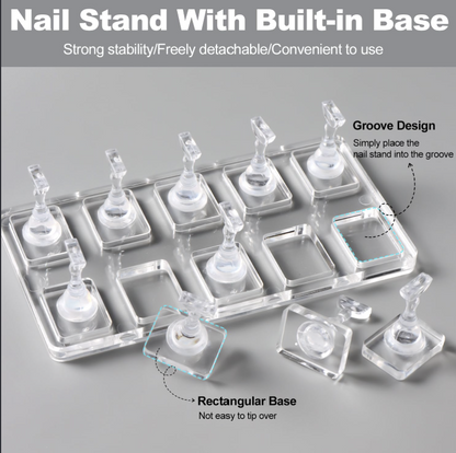 Non-Magnetic Press On Nail Tips Stand Mask Queen Nepal