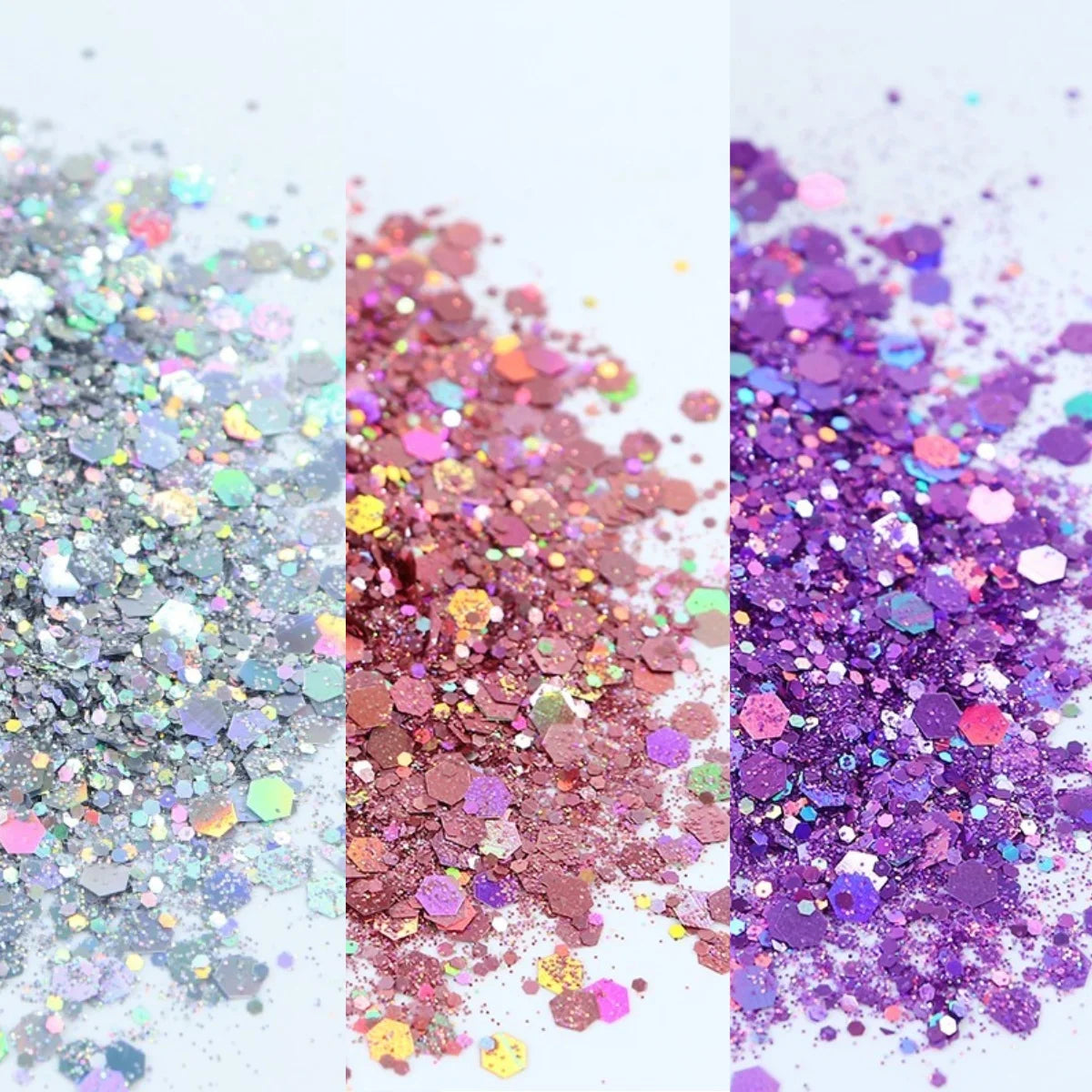 Loose Bulk Chunky Hexagon Nail Glitters Sequin Mask Queen Nepal