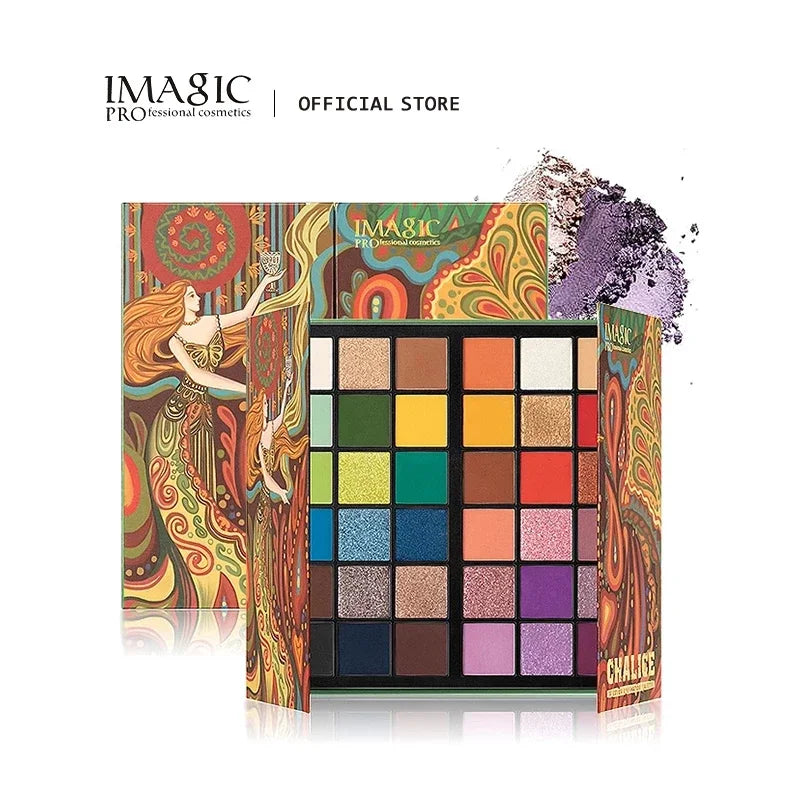 IMAGIC Professional Dual Fold Chalice 36 Colors Eyeshadow Palette