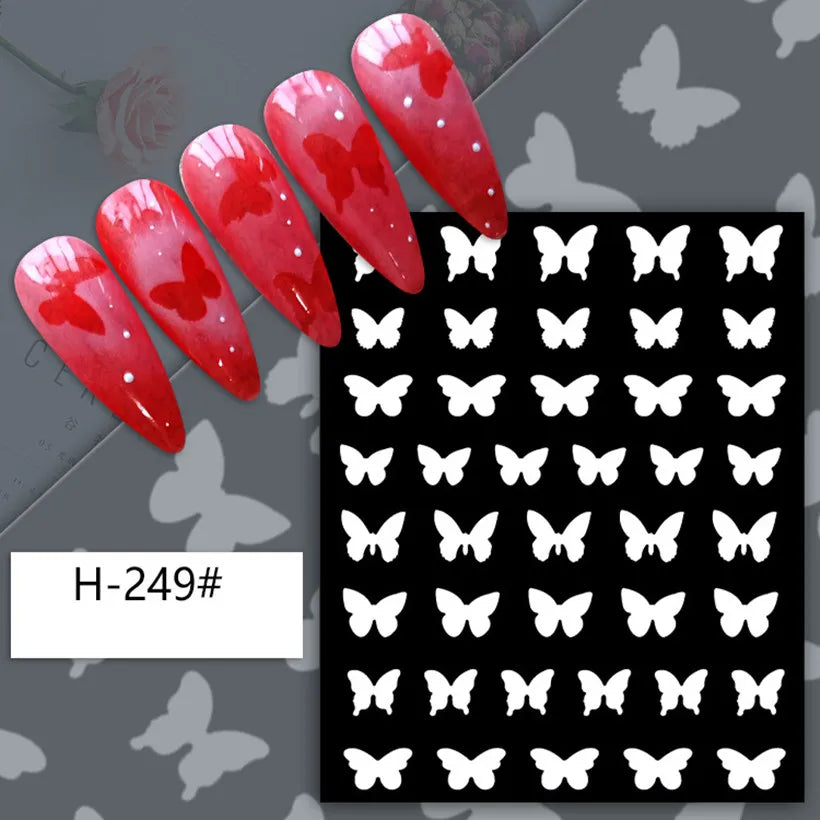 H- Code Nail Sticker Template Mask Queen Nepal