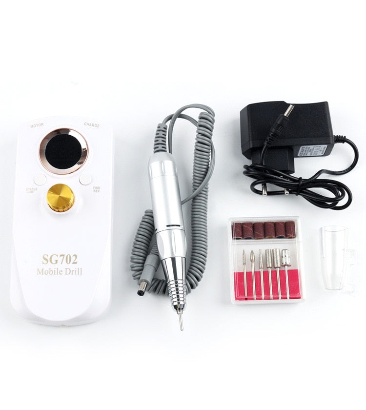 SG702 Rechargeable Nail Drill Electric Machine 35000RMP Mask Queen Nepal