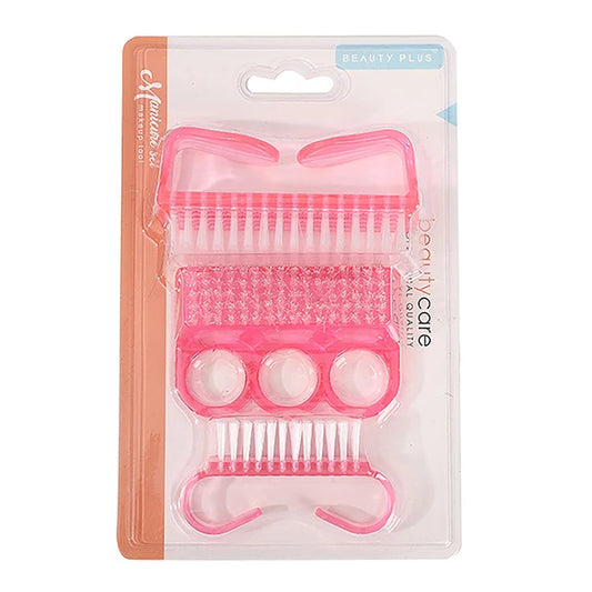 Acrylic Nail Brush 4 Colors Manicure Pedicure Soft Remove Dust Plastic Cleaning File Tools Mask Queen Nepal