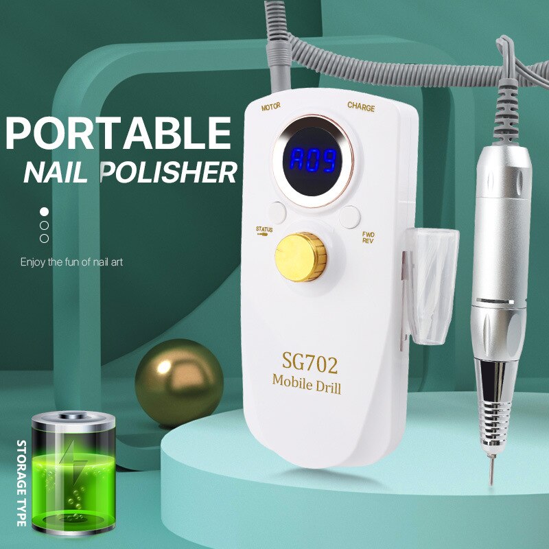 SG702 Rechargeable Nail Drill Electric Machine 35000RMP Mask Queen Nepal