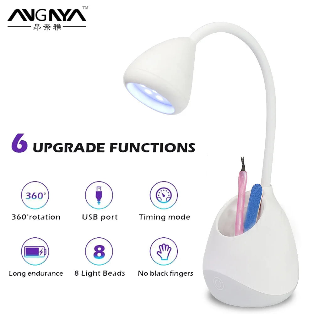 Rechargeable Mini Nail Lamp UV Light Mask Queen Nepal