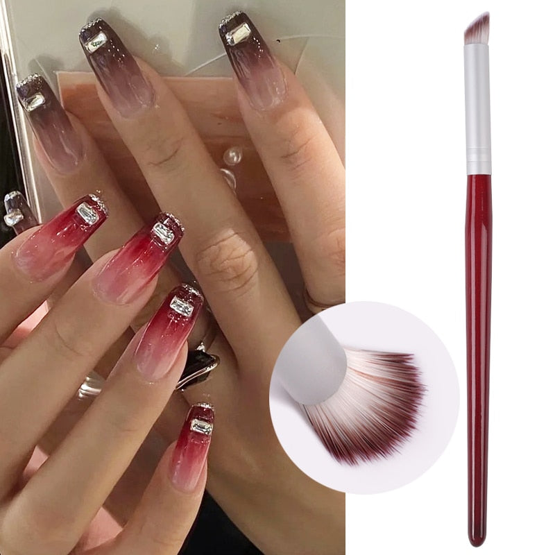 Ombre nail brush Mask Queen Nepal