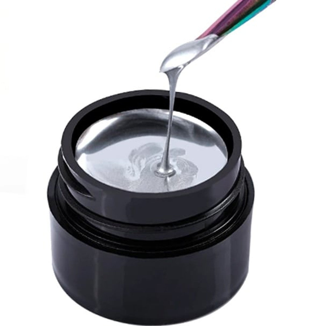 3D Metal Paint Nail Gel Silver & Golden Mask Queen Nepal