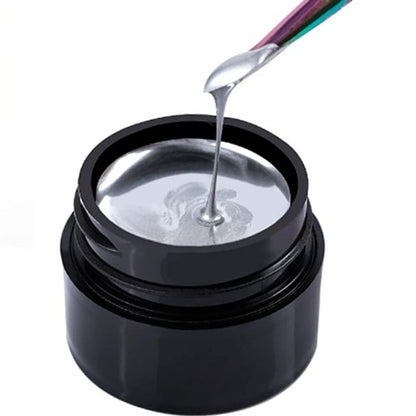 3D Metal Paint Nail Gel Silver & Golden Mask Queen Nepal