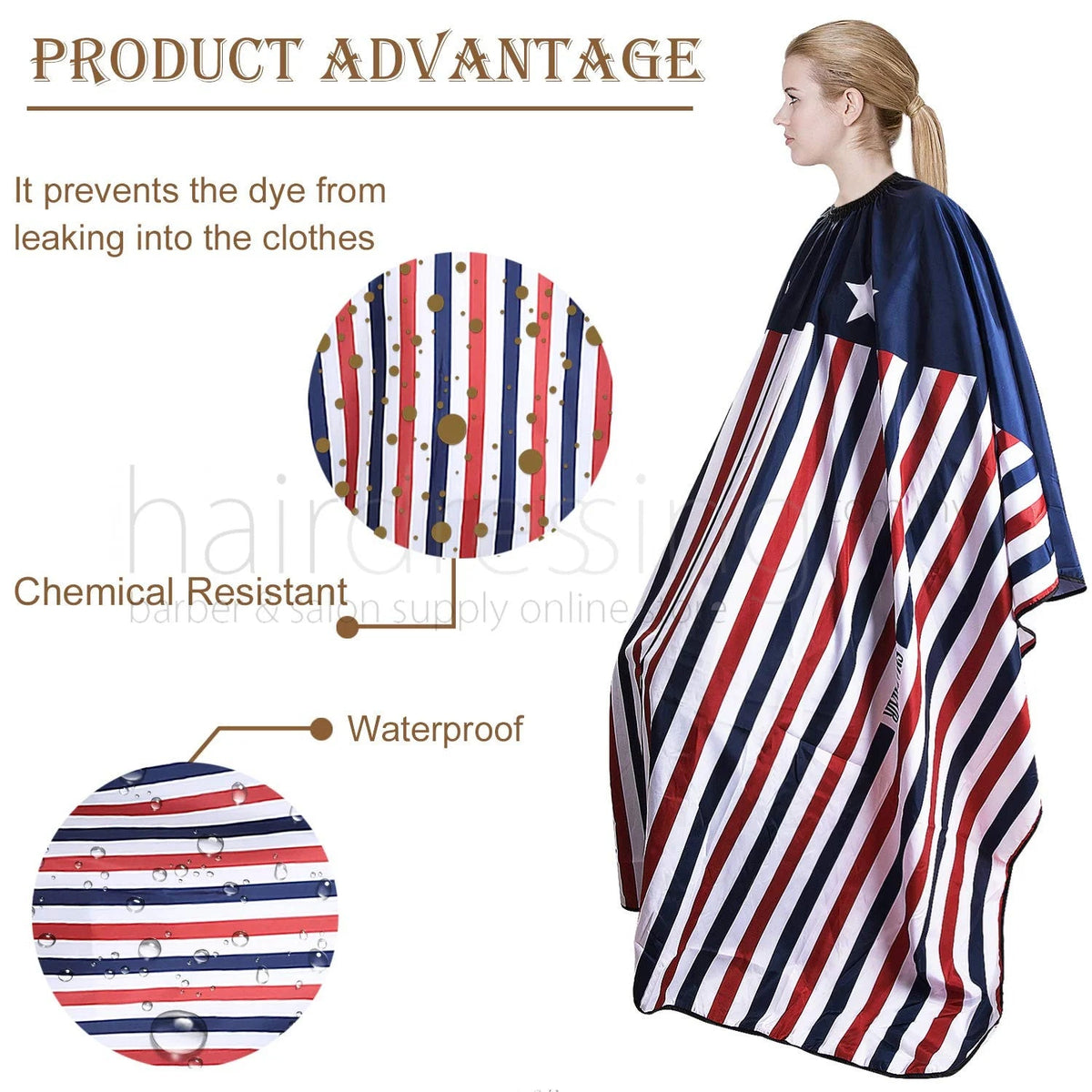 Professional Hair Salon Cape Hairdressing Gown Mask Queen Nepal