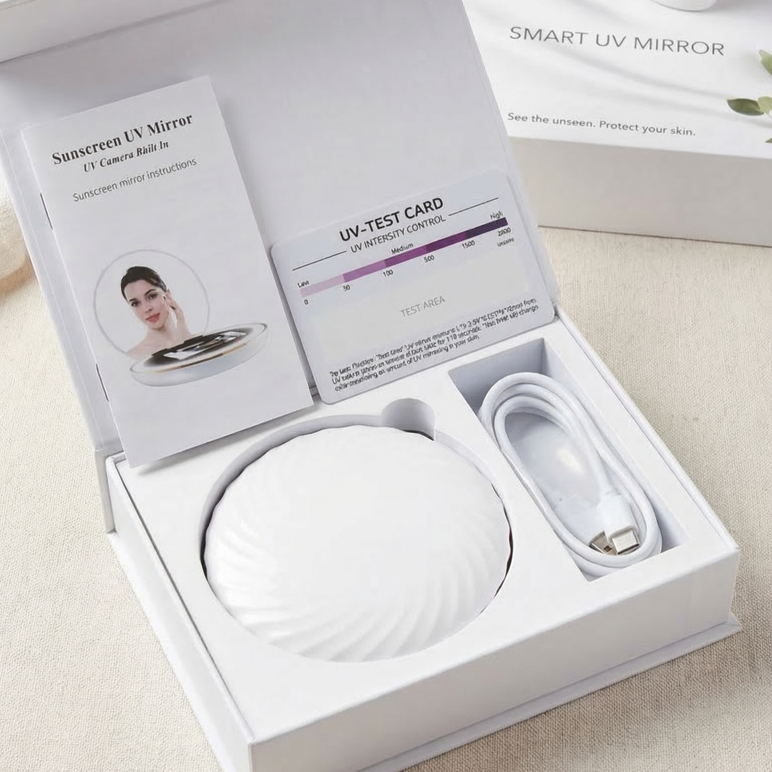 Sunscreen Test UV Camera Mirror Easy Beauty Nepal