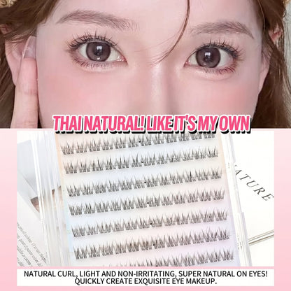 Pre Glued Segmented Cluster Lash 120D (Q-YMJM) Mask Queen Nepal