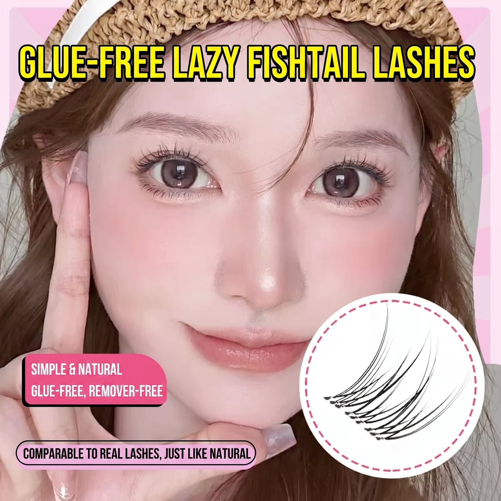 Pre Glued Segmented Cluster Lash 120D (Q-YMJM) Mask Queen Nepal