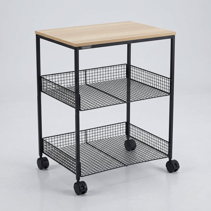 Multi-layer Wooden Table Top Storage Trolley Mask Queen Nepal