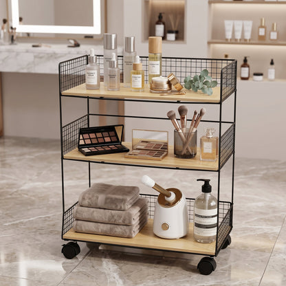 3-Tier Mobile Rolling Storage Trolley Mask Queen Nepal