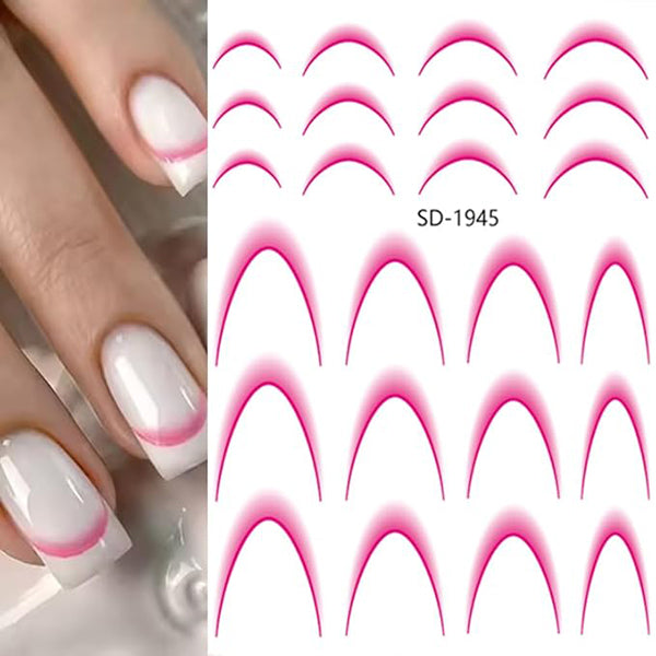 French Manicure Tip Guide Nail Stickers Mask Queen Nepal