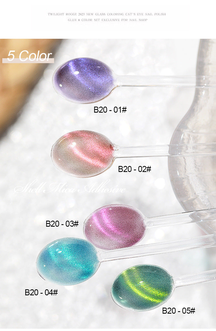 AS Dopamine Rainbow Cat Eye 5 Color Set with Free Already Made Display Board 15ml Mask Queen Nepal