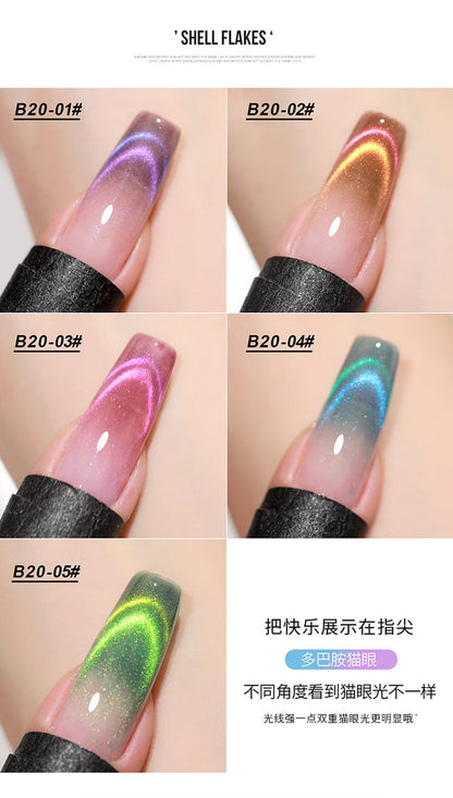 AS Dopamine Rainbow Cat Eye 5 Color Set with Free Already Made Display Board 15ml Mask Queen Nepal