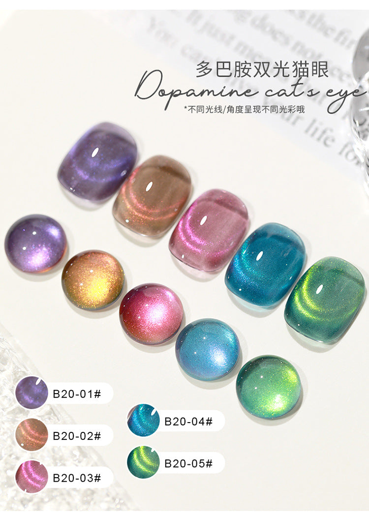 AS Dopamine Rainbow Cat Eye 5 Color Set with Free Already Made Display Board 15ml Mask Queen Nepal