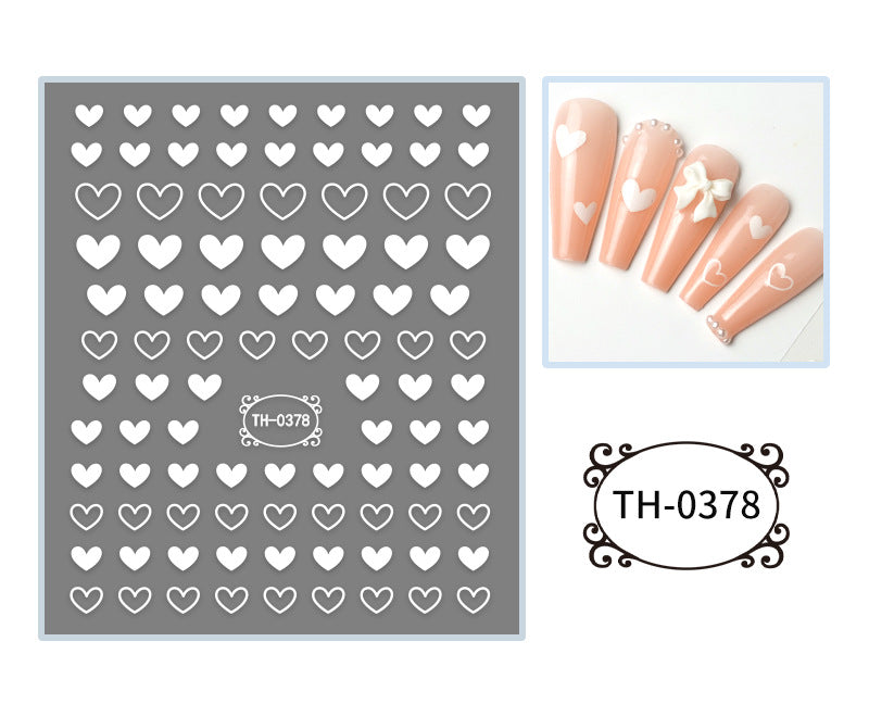 TH- Code Nail Art Stickers Mask Queen Nepal