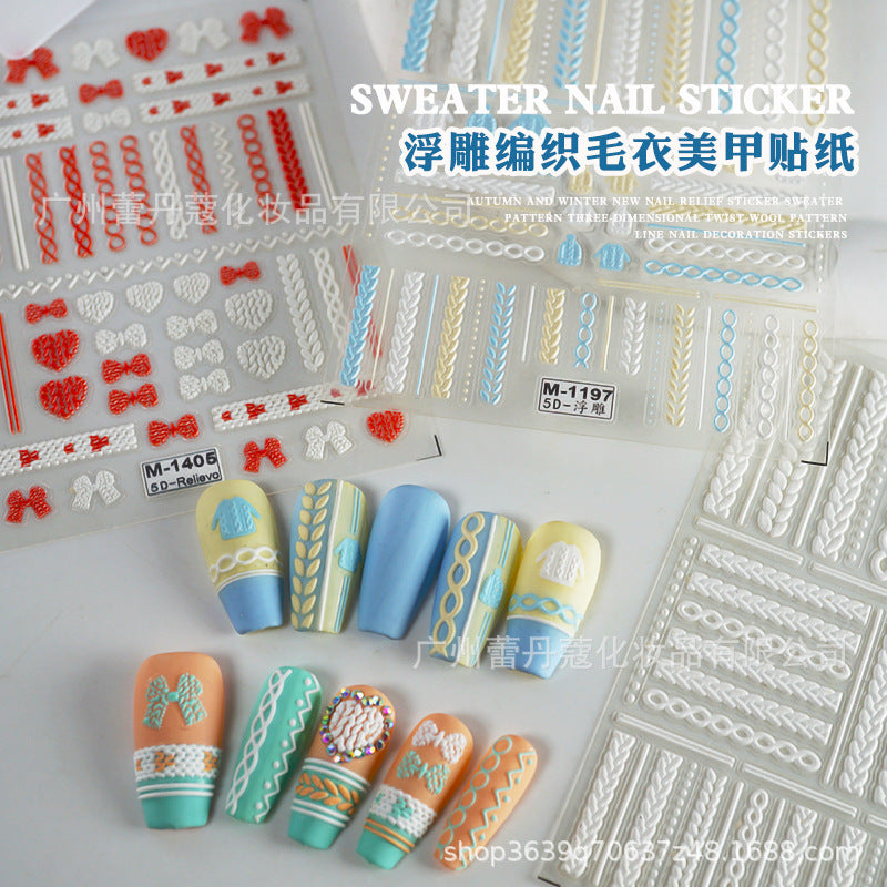 M 5D Nail Art Stickers Mask Queen Nepal