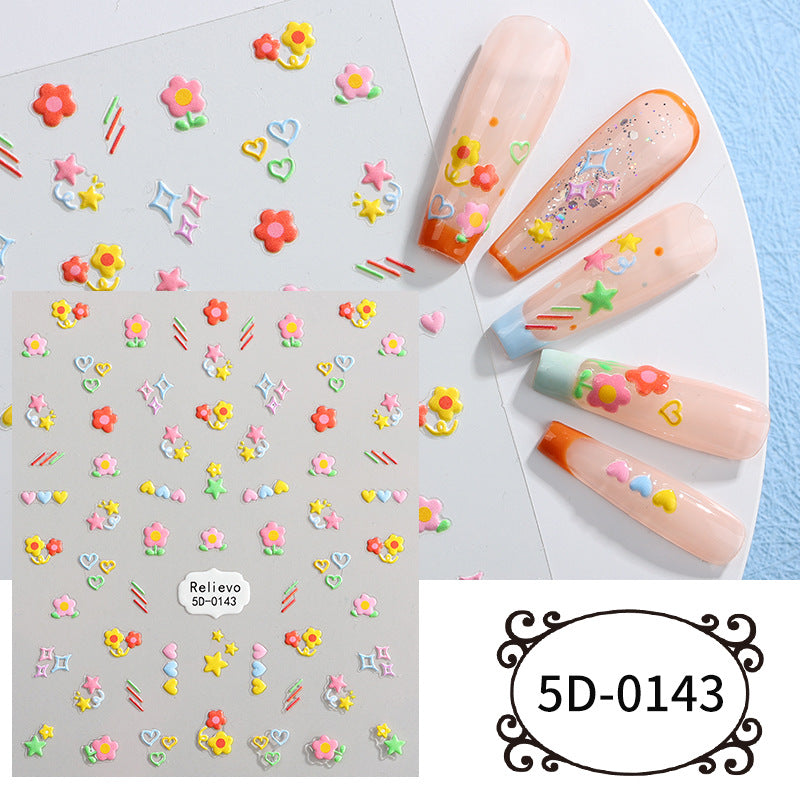 Relievo 5D Nail Sticker Mask Queen Nepal