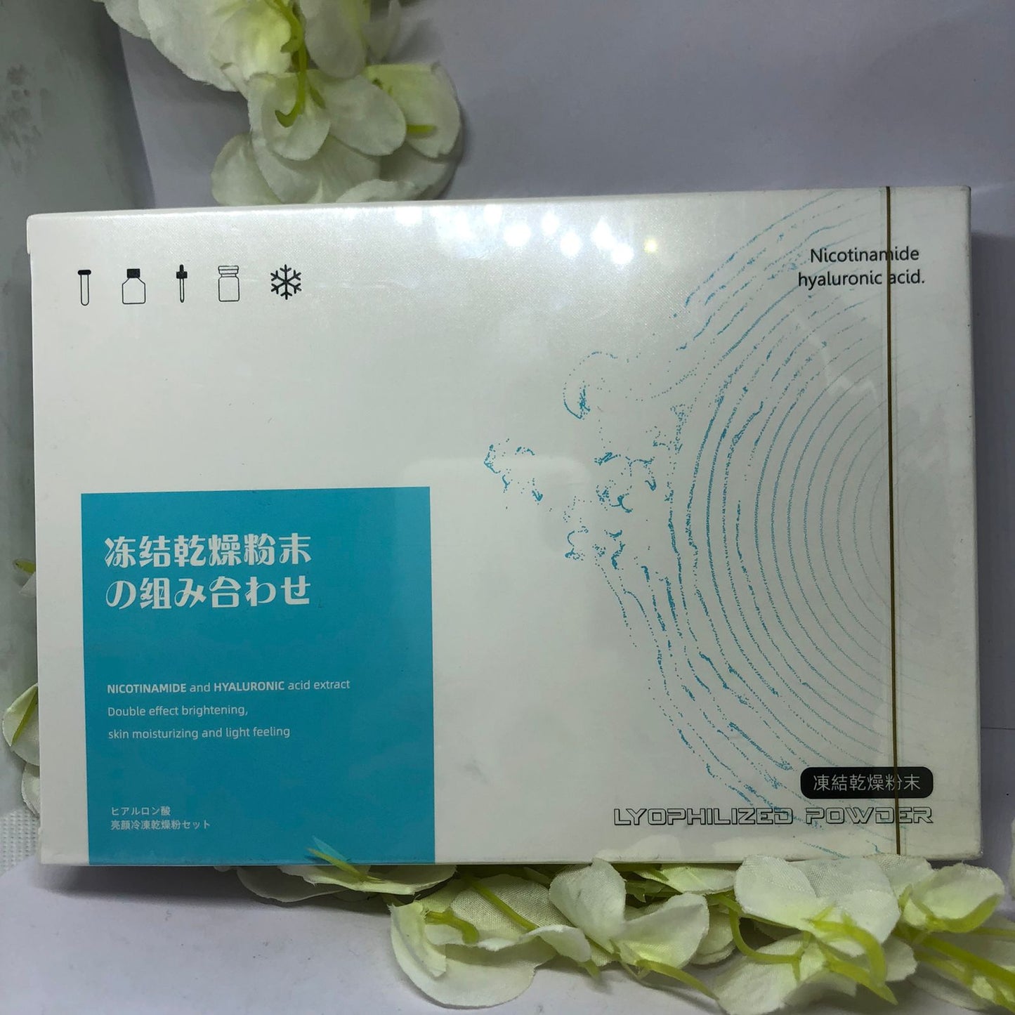 Nicotinamide and Hyaluronic Acid Lyophilized Powder & Serum Mask Queen Nepal