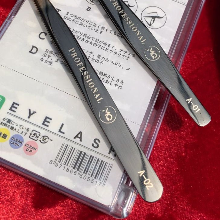 MQ Professional Lashes Tweezer Set A-01/A-02 Mask Queen Nepal