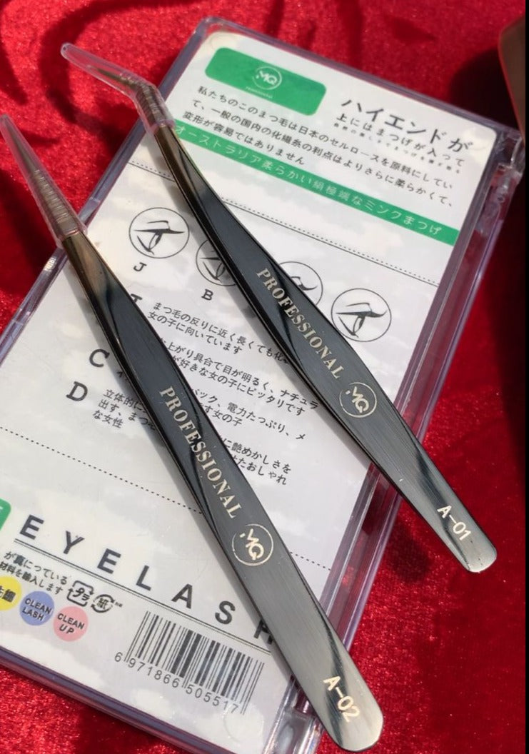 MQ Professional Lashes Tweezer Set A-01/A-02 Mask Queen Nepal