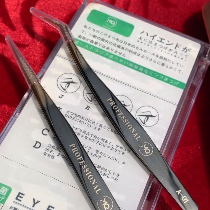 MQ Professional Lashes Tweezer Set A-01/A-02 Mask Queen Nepal