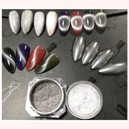 Cat Eye Chrome Nail Powder Mask Queen Nepal