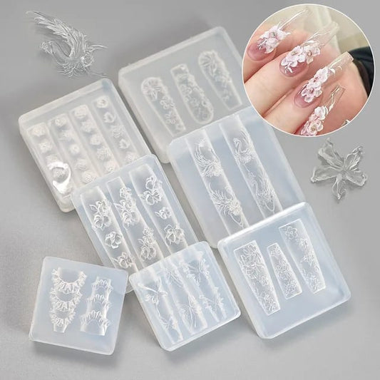 3D Nail Art Silicone Mold Mask Queen Nepal