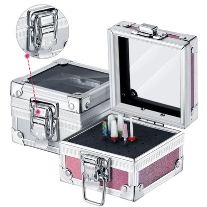 Nail Drill Bit Holder for Nail Container 25 Slots Mask Queen Nepal