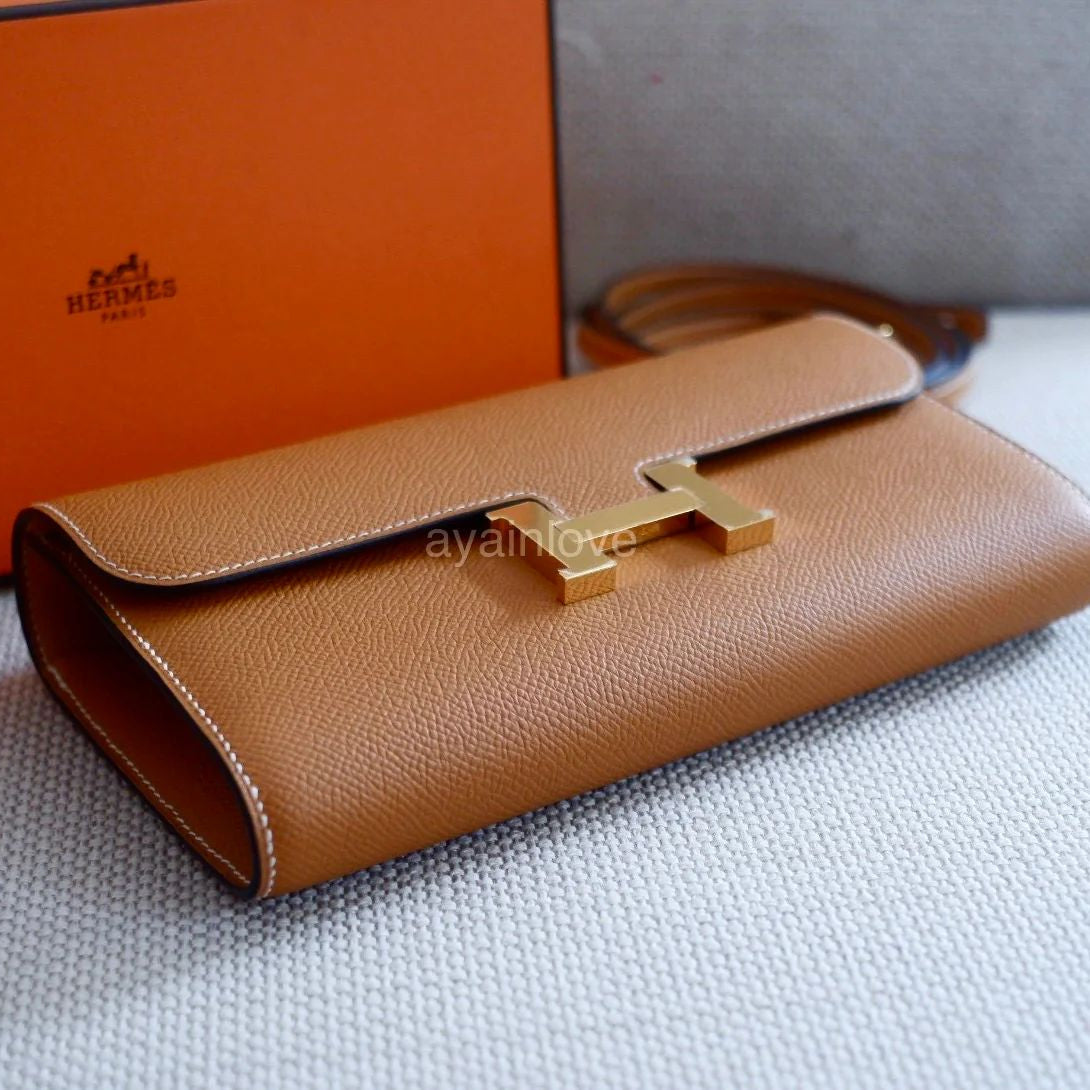 Hermès Genuine Leather Women Long To Go Wallet Easy Beauty Nepal