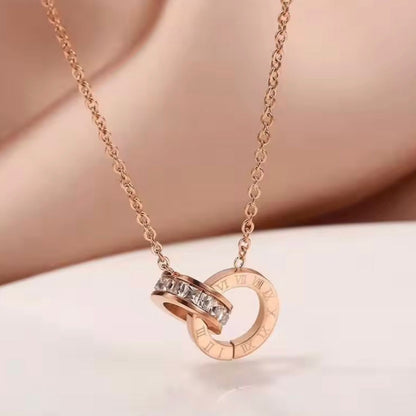 Diamond Necklace Non-Tarnish Stainless Steel Chain Gold Pendant Easy Beauty Nepal