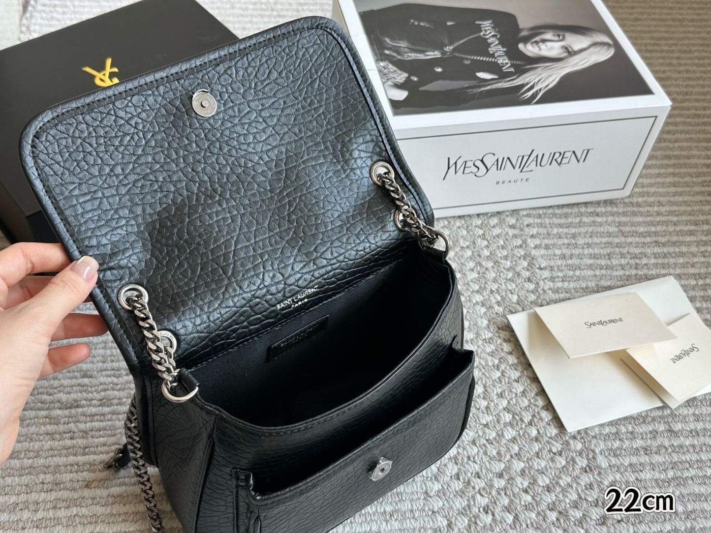 Saint Laurent Niki Mini Leather Shoulder Bag Easy Beauty Nepal