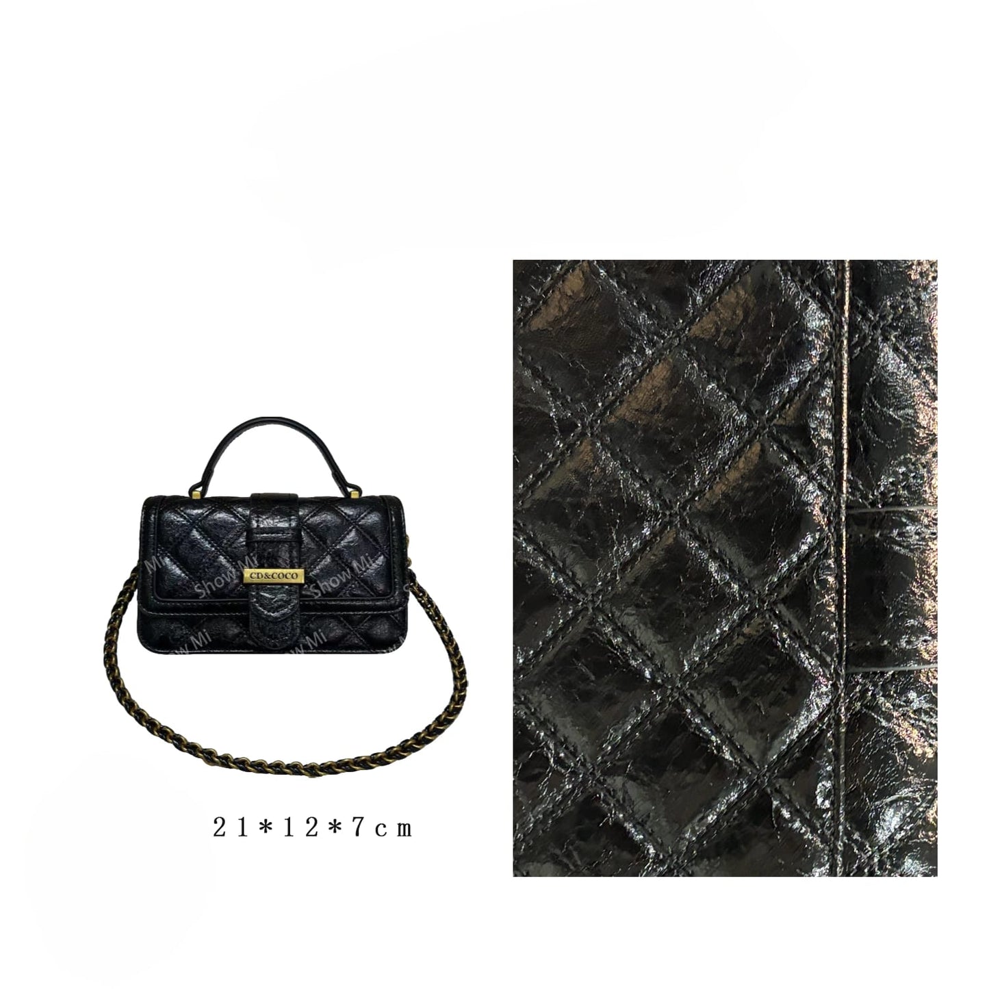 CD&COCO Mexican 2-Way Cowhide Quilted Shoulder Bag Easy Beauty Nepal