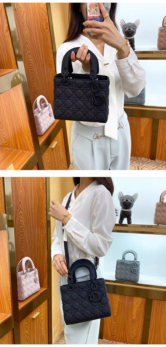 Medium Lady Dior Black Cannage Lambskin Bag Easy Beauty Nepal