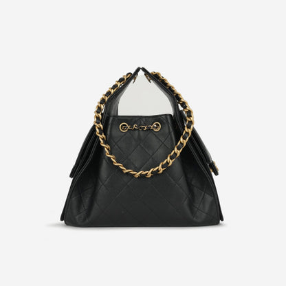 Chanel Small 25 Hobo Black Caviar Antique Bag Easy Beauty Nepal