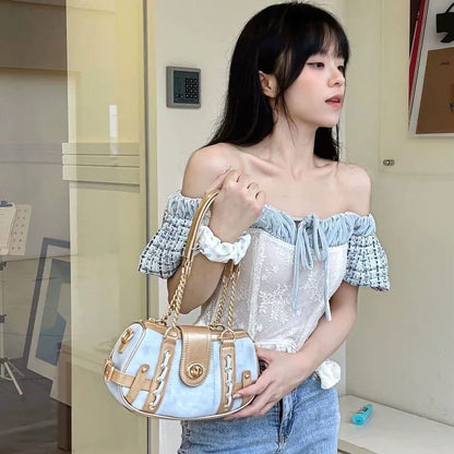 Fashion Shoulder Luxury Elegant Design Messenger Boston Bag Easy Beauty Nepal