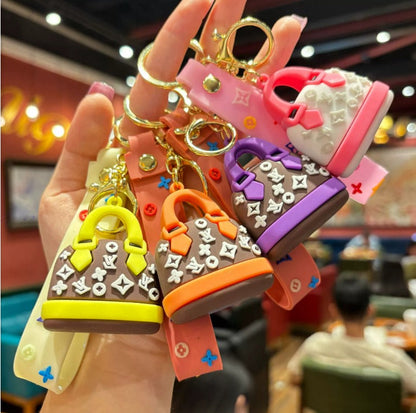 Cute Silicone Handbag Shaped & Labubu Keychains Charm Easy Beauty Nepal