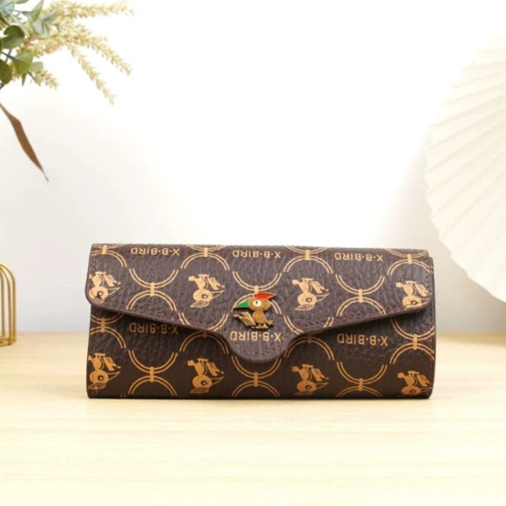 X.B.BIRD Brown Monogrammed Wallet Mask Queen Nepal