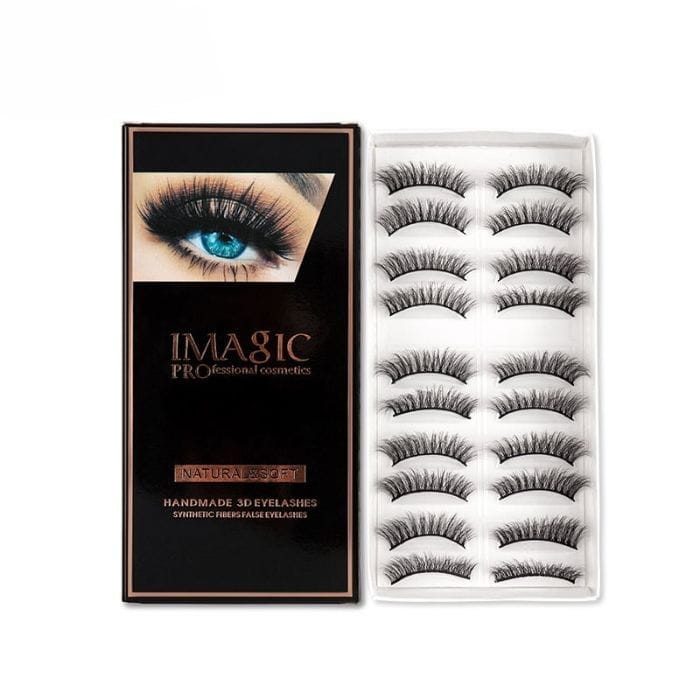 IMAGIC Professional Cosmetics Handmade 3D False Eyelashes Kit Easy Beauty Nepal