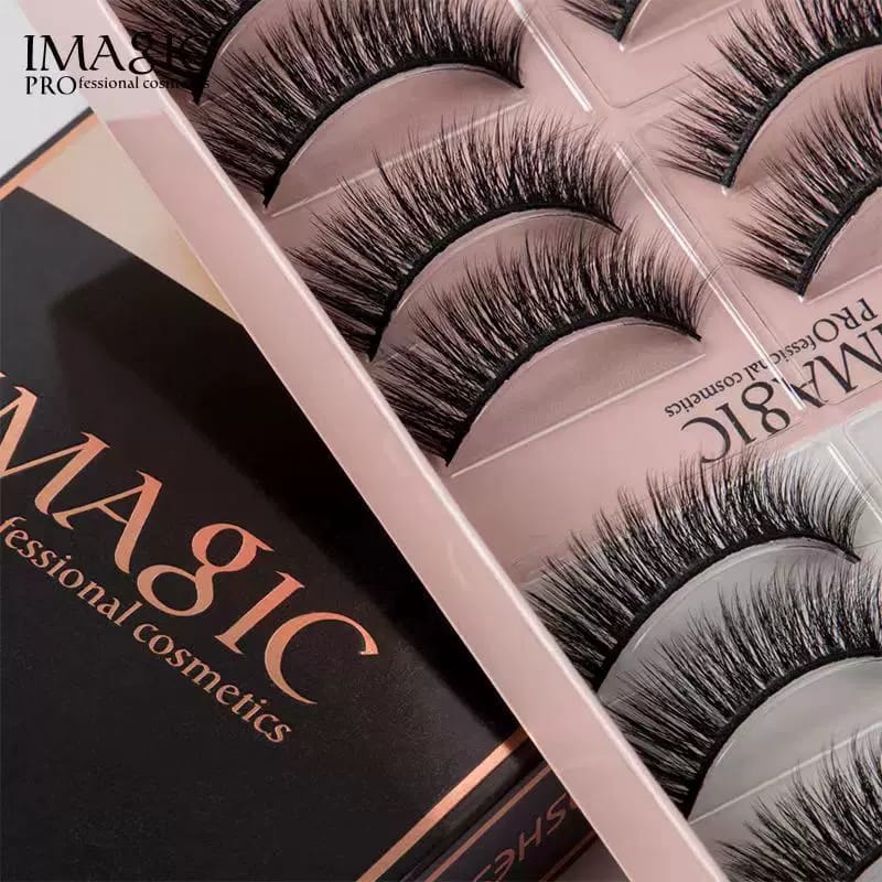 IMAGIC Professional Cosmetics Handmade 3D False Eyelashes Kit Easy Beauty Nepal