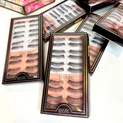 IMAGIC Professional Cosmetics Handmade 3D False Eyelashes Kit Easy Beauty Nepal