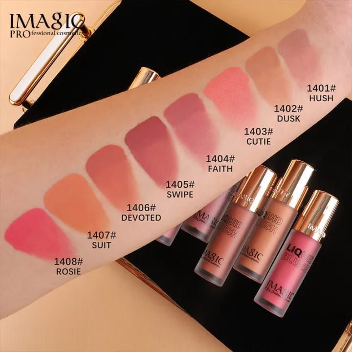 IMAGIC Professional Cosmetics Cheek Blusher Matte Liquid Blush 6.5ml Easy Beauty Nepal