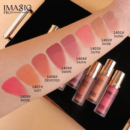 IMAGIC Professional Cosmetics Cheek Blusher Matte Liquid Blush 6.5ml Easy Beauty Nepal