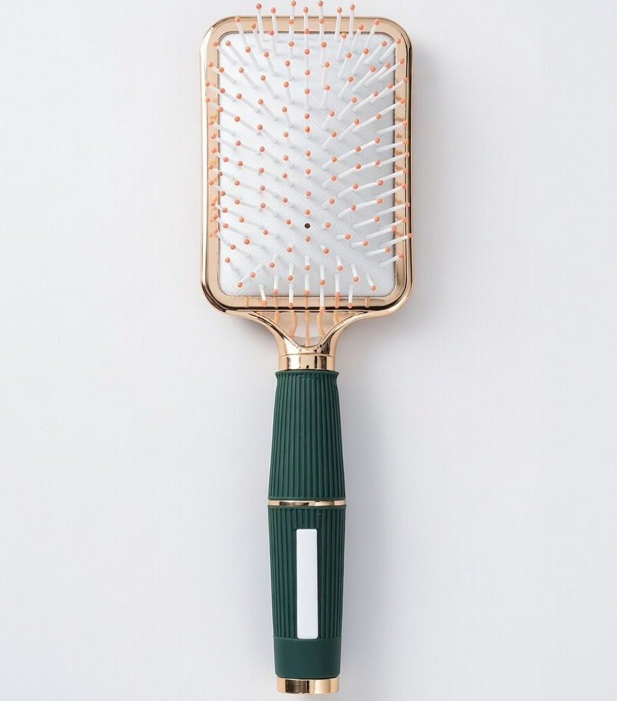 Detangling Brush Anti-Static Massage Hair Brushes With Silicone Cushion Base Nylon Bristle Pins Blow Drying Detangler Hairbrush Styling Wet or Dry Hair Types Styling Mask Queen Nepal